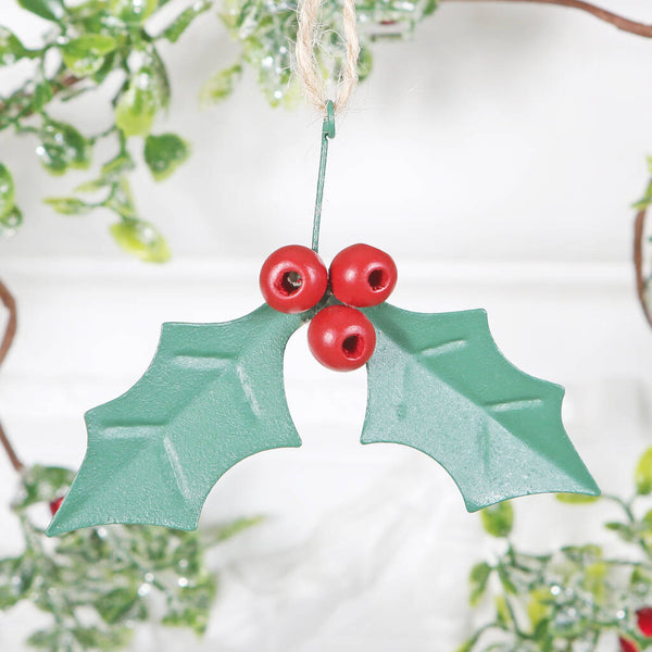 Christmas Tree Holly Decoration