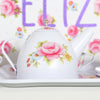 Toy teaset in a personalised cotton bag