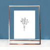 Rose Gold Glass Photo Frame