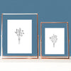 Rose Gold Glass Photo Frame