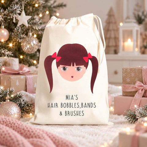 Girls Personalised Hair Bobbles And Accessory Bag