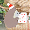 Hedgehogs With Cracker Christmas Tree Decoration
