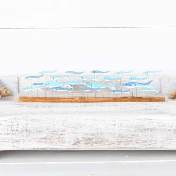 Large Fish On Driftwood Decoration