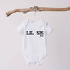 White Organic Lil Sis Vest, Can Be Personalised
