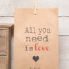 Personalised 'All You Need Is Love' Gift Bag