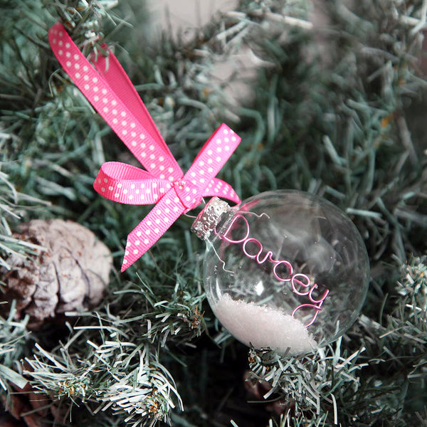 Christmas Tree Personalised Bauble Decoration