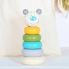 Wooden Bear Stacking Toy With Personalised Bag