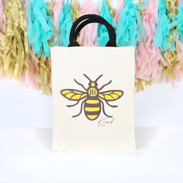 Be Kind Canvas Bag With Rope Handles