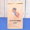 Personalised Flying Superhero Valentine's Bag