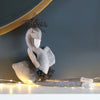 Grey Swan Soft Toy With Personalised Bag