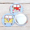 Camper Van Handbag Mirror With Pouch