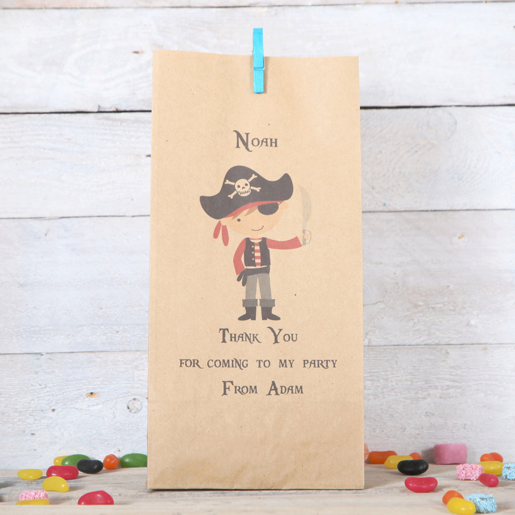 Personalised Boy Pirate Party Bags