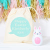 Pink Bunny Rabbit Chiming Toy And Personalised Gift Bag