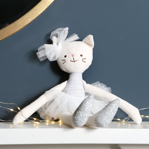 Personalised Cat Ballet Dancer Soft Toy