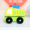 Wooden Construction Truck And Personalised Bag