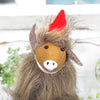 Highland Cow Coo Fabric Christmas Tree Decoration