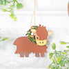Christmas Tree Highland Baby Cow Coo Hanging Decoration