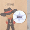 Personalised Cowboy Party Bags, Dark