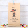 Personalised Cowboy Party Bags, Dark