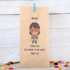 Personalised Girl Superhero Party Bags, Dark