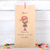 Personalised Girl Pirate Party Bags, Dark
