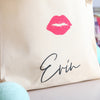 Eyelash Print Personalised Girls Storage Bag