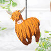 Highland Cow Coo Felt Hanging Christmas Tree Decoration