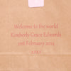 New Baby Girl Personalised Gift Bag