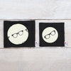 Glasses Print Handbag Mirror With Pouch, 2 sizes
