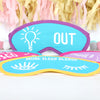 Glow In The Dark Sleep Mask On Gift Card, Four Designs