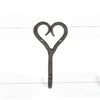 Black Iron Heart Wall Hook