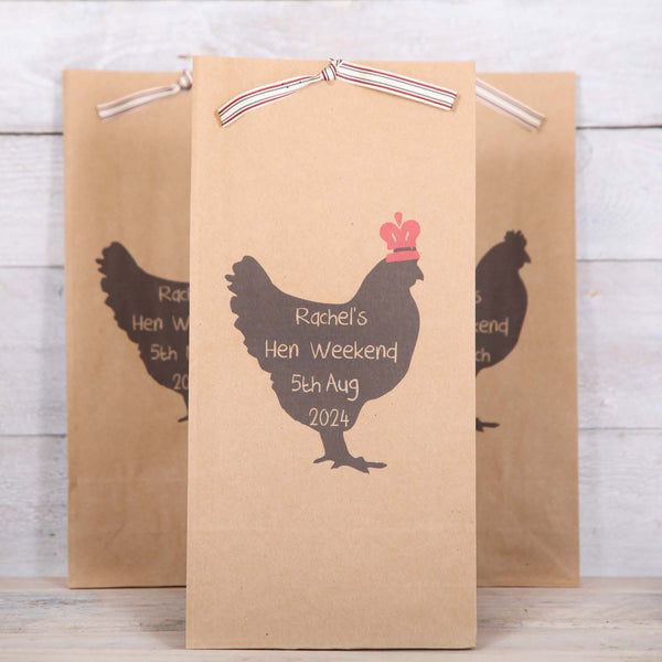 Hen Night Personalised Party, Favour Bags