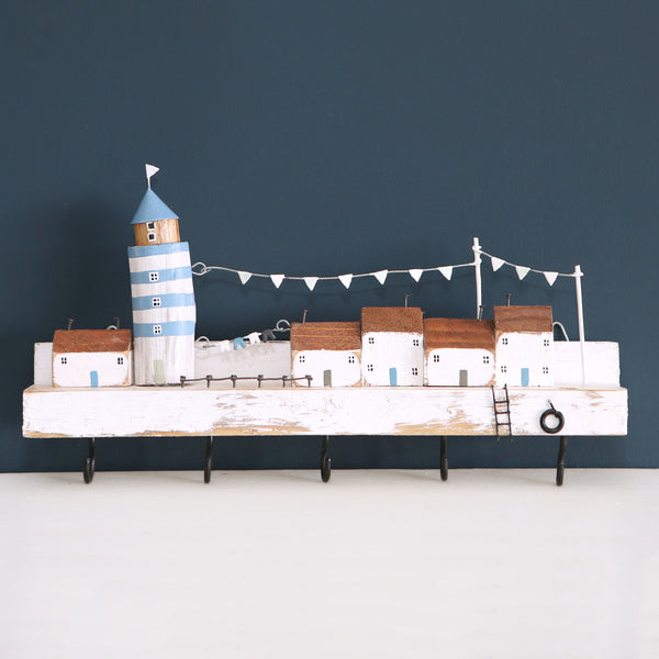 Quayside Five Hook Key Rack red berry apple