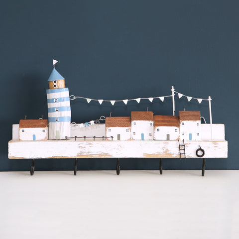 Quayside Five Hook Key Rack red berry apple