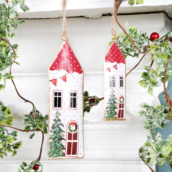 Town House Christmas Tree Decoration, Two Sizes