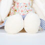Personalised Cream Bunny Rabbit With Dress
