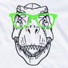 Kids Personalised Dinosaur With Glasses T Shirt