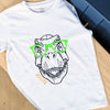 Kids Personalised Dinosaur With Glasses T Shirt