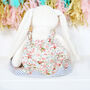 Personalised Cream Bunny Rabbit With Dress