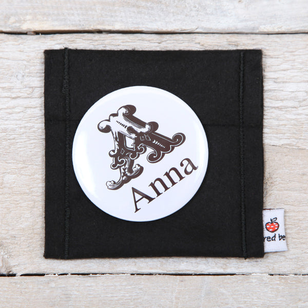 Personalised Initial And Name Handbag Mirror
