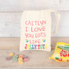 Personalised Love You Lots Like Jelly Tots Bag