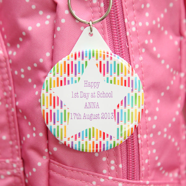 Personalised 1st Day At School Bag Tag
