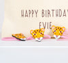 Leopard Hair Bobble And Clip Set With Personalised Bag