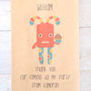 Personalised Mini Monsters Party Bags