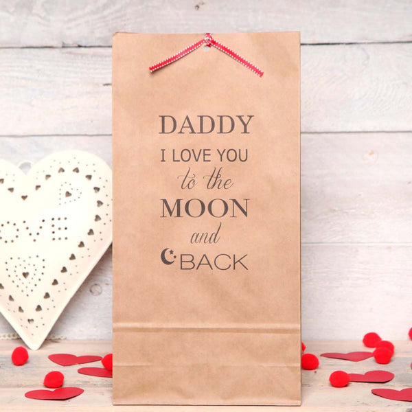 Personalised Love You To The Moon Gift Bag