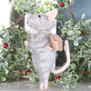 Christmas Mouse Couple Decoration, Set Of Two