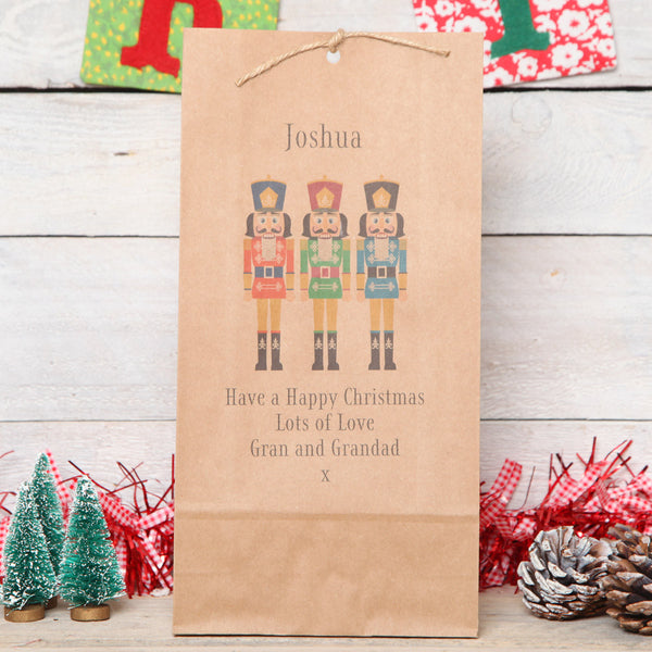 Personalised Nutcracker Christmas Gift Bag