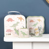 Dinosaur Tea Set With Personalised Case red berry apple