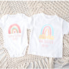 Personalised Girls Rainbow Sister T Shirt