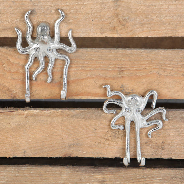 Nautical Wall Hook, Choice Of Two Octopus Designs
